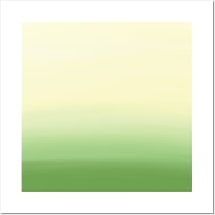 Green to Yellow gradient Posters and Art